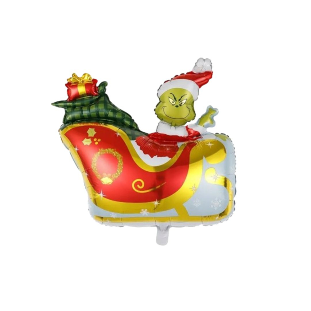 GLOBO METAL 32  CARRO GRINCH