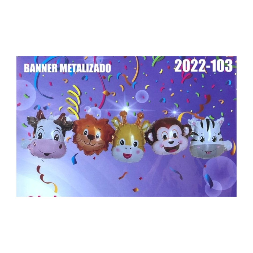 BANNER METALIZADO ANIMALES