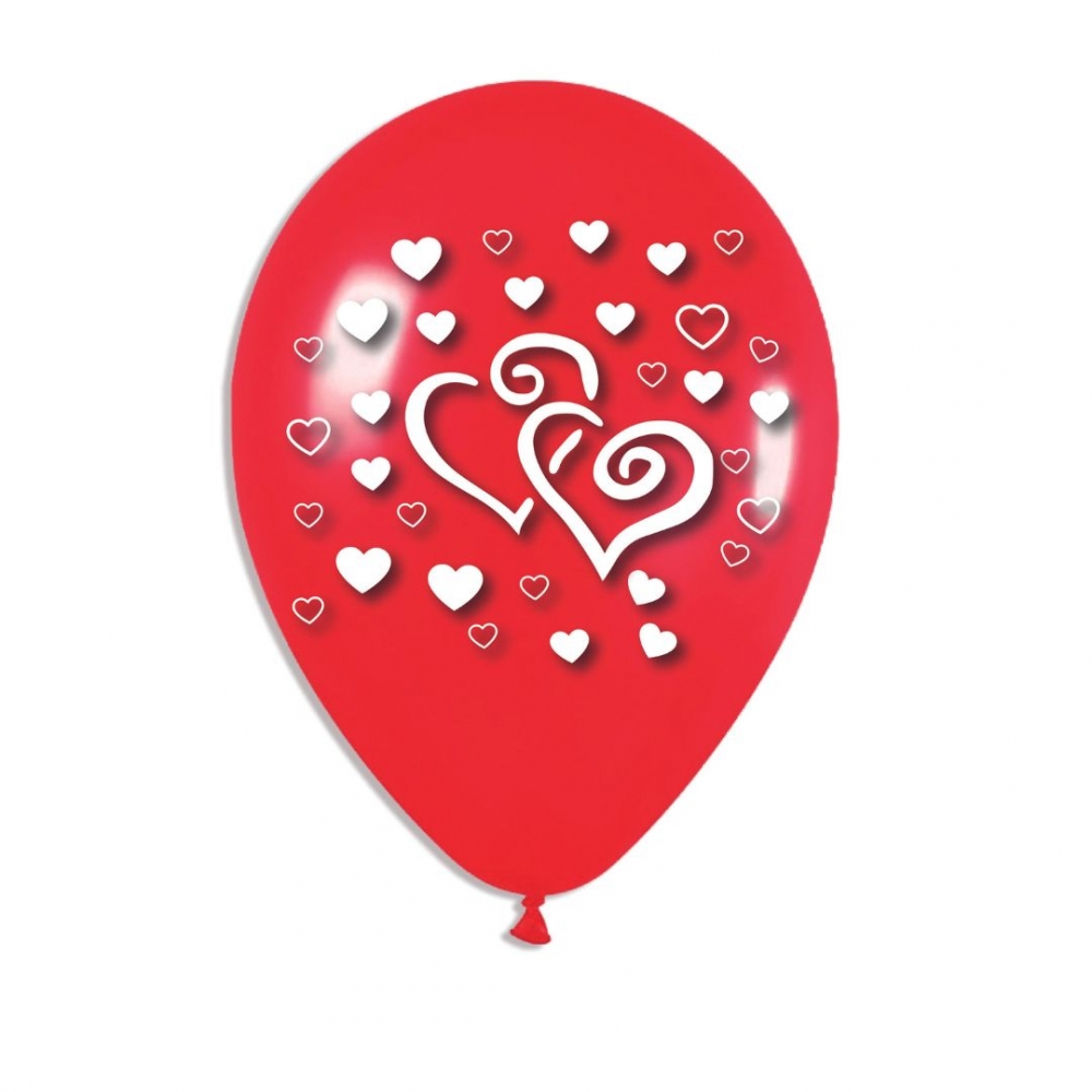 GLOBO R12X20 CORAZON ROJA