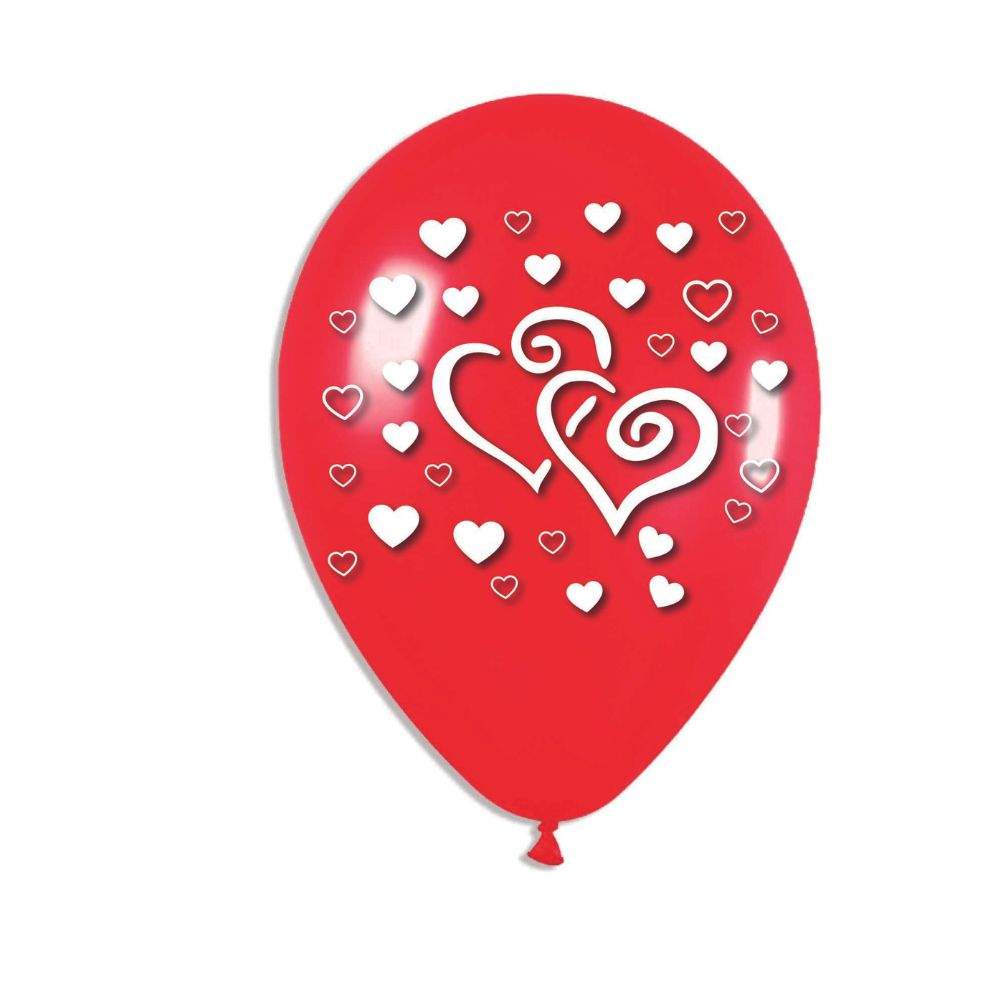 GLOBO R12X20 CORAZON ROJA