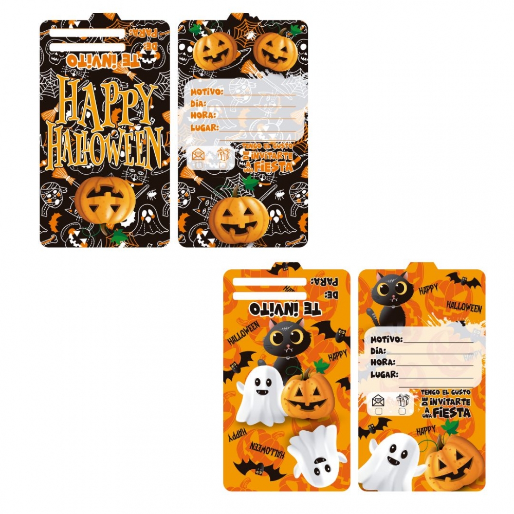 TARJETA HALLOWEEN X 12