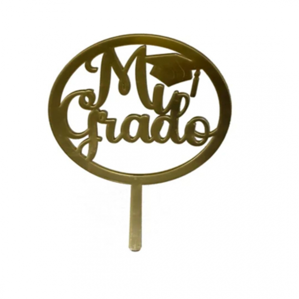 TOPPER PARA TORTA REDONDO MI GRADO