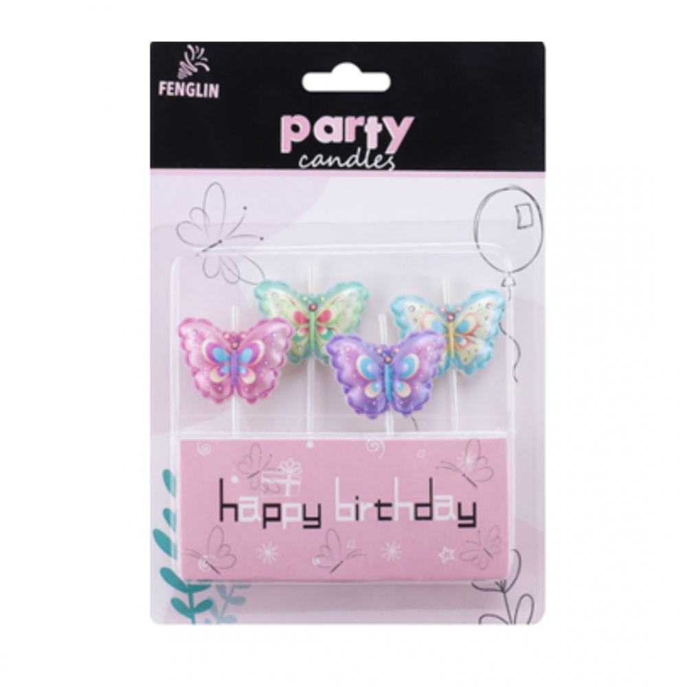 VELA PALITO MARIPOSA X 4