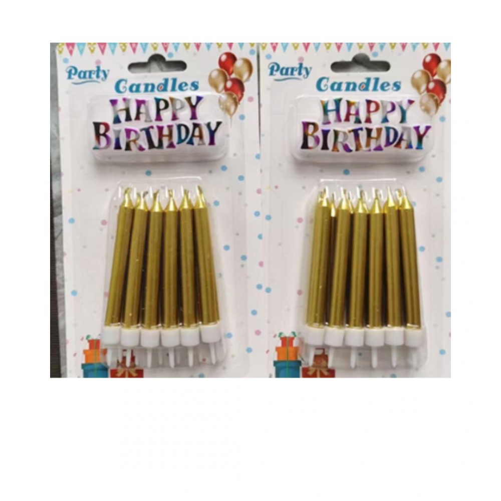 VELA PALITO LISA CON MINI TOPPER X 12