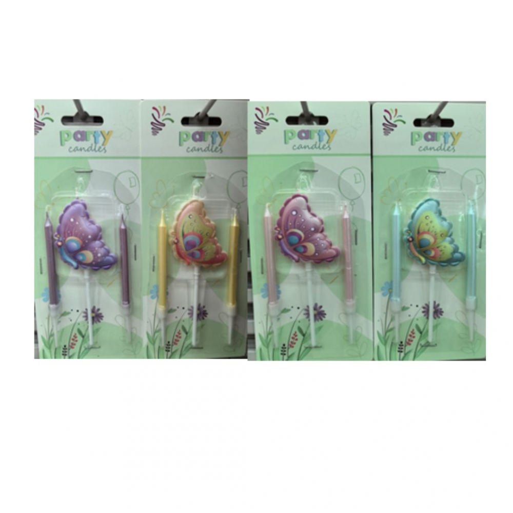 VELA GLOBO MARIPOSA SET