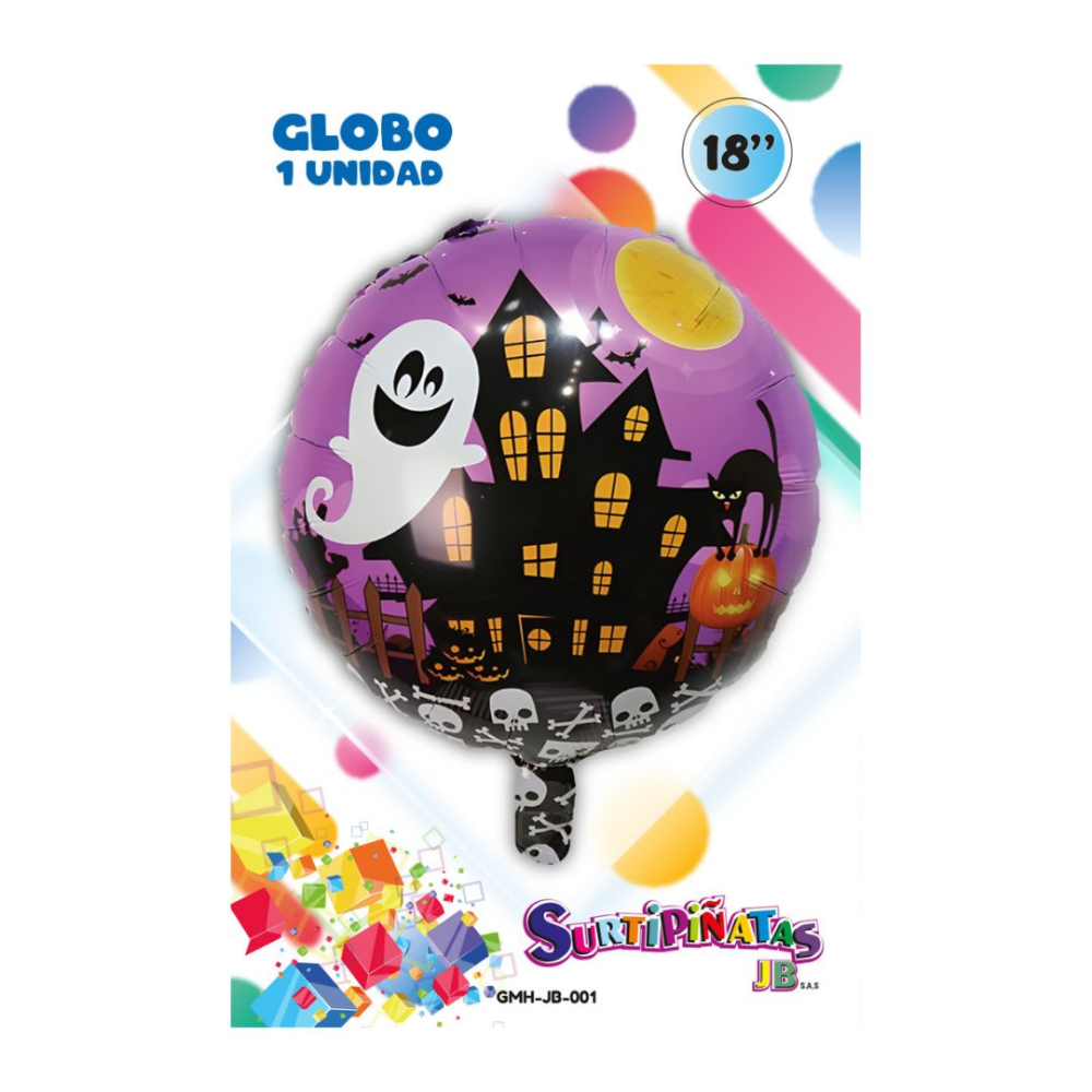 GLOBO METAL EMPACADO REDONDO 18