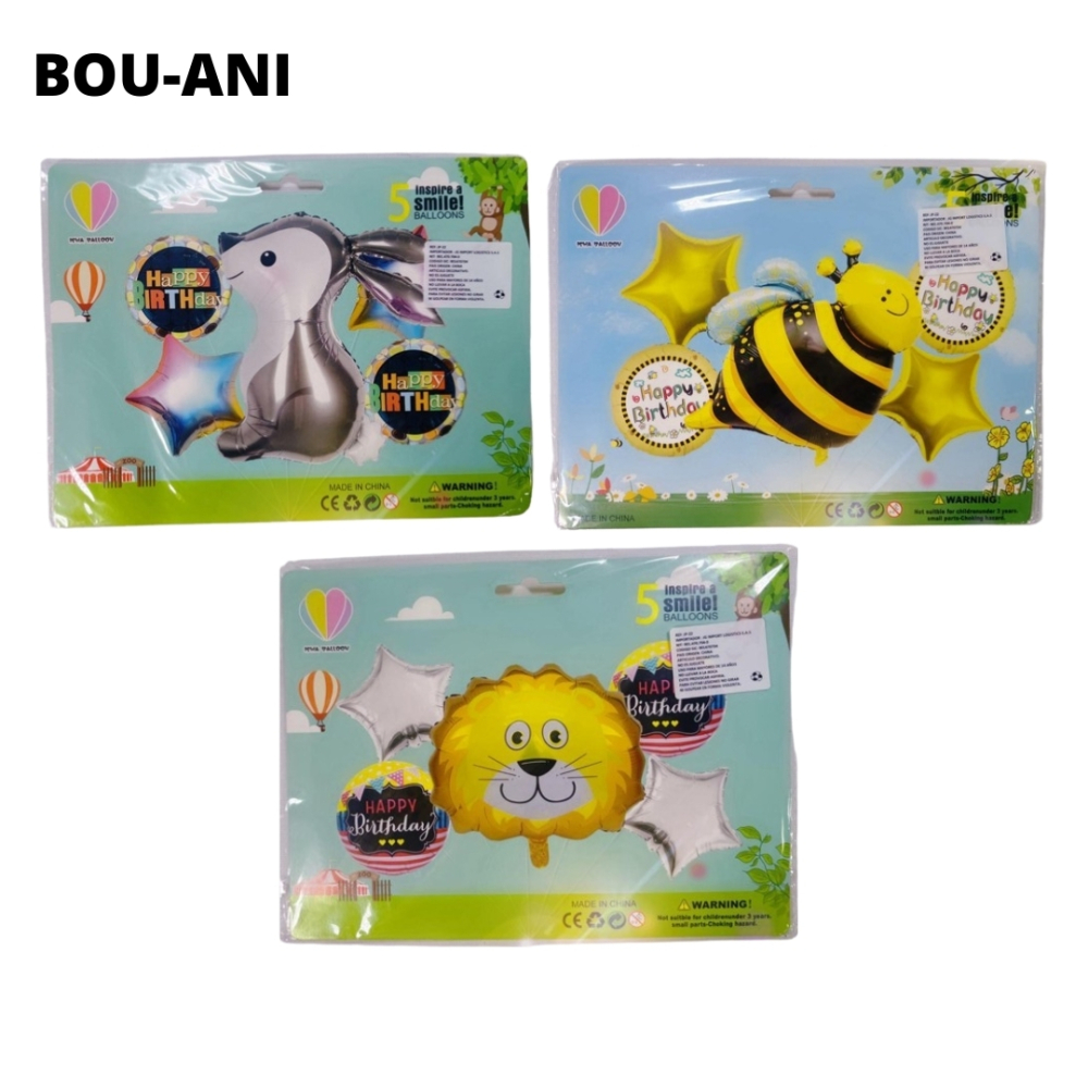 BOUQUET ANIMALES 5 PCS