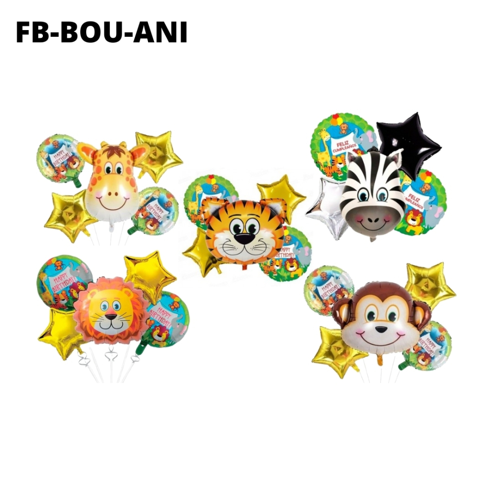 BOUQUET ANIMALES 5 PCS