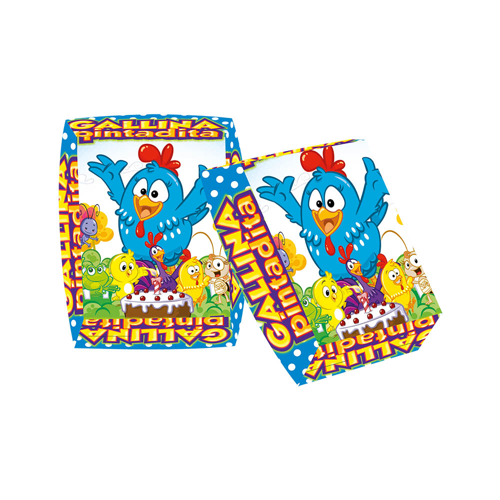 BANDEJA INFANTIL X 12 LA GALLINA PINTADITA 