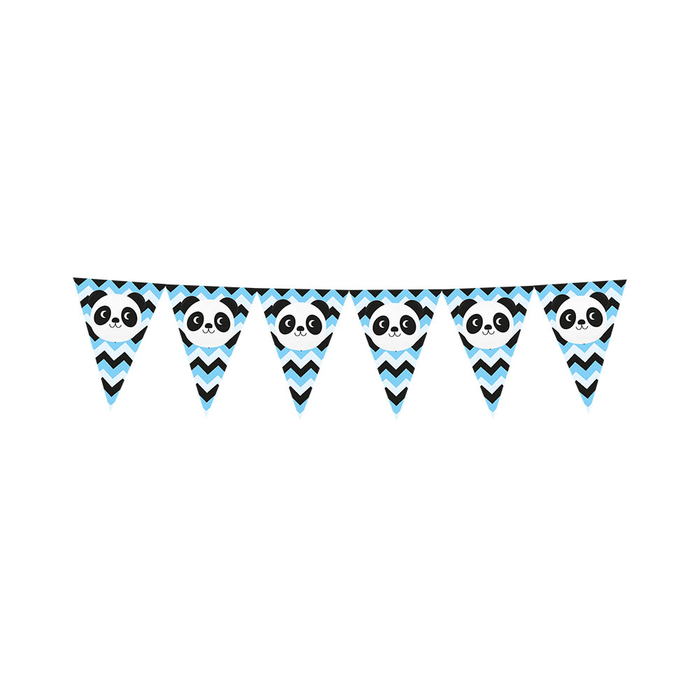 BANDERIN INFANTIL PANDA AZUL 