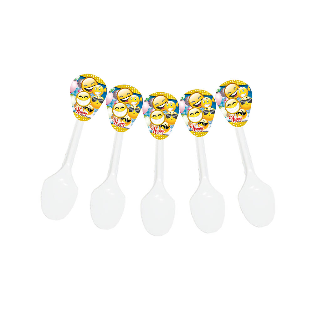 CUBIERTO TEMATICO X 20 EMOTICONES 