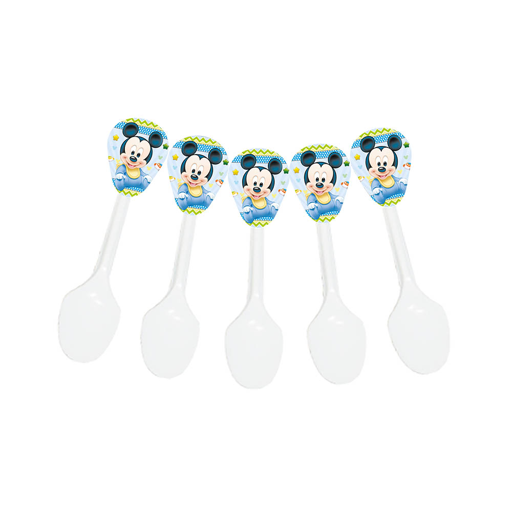 CUBIERTO TEMATICO X 20 MICKEY BEBE 