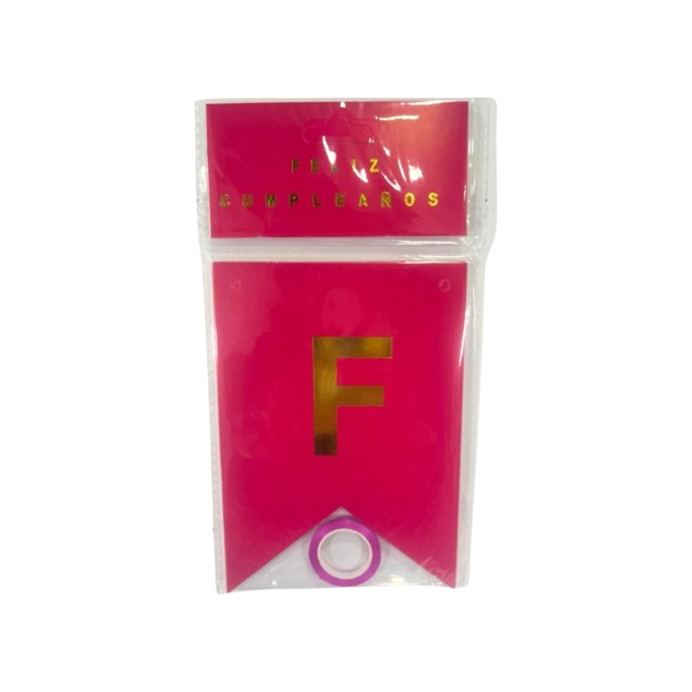 GUIRNALDA ESPEJO PASTEL  FUCSIA