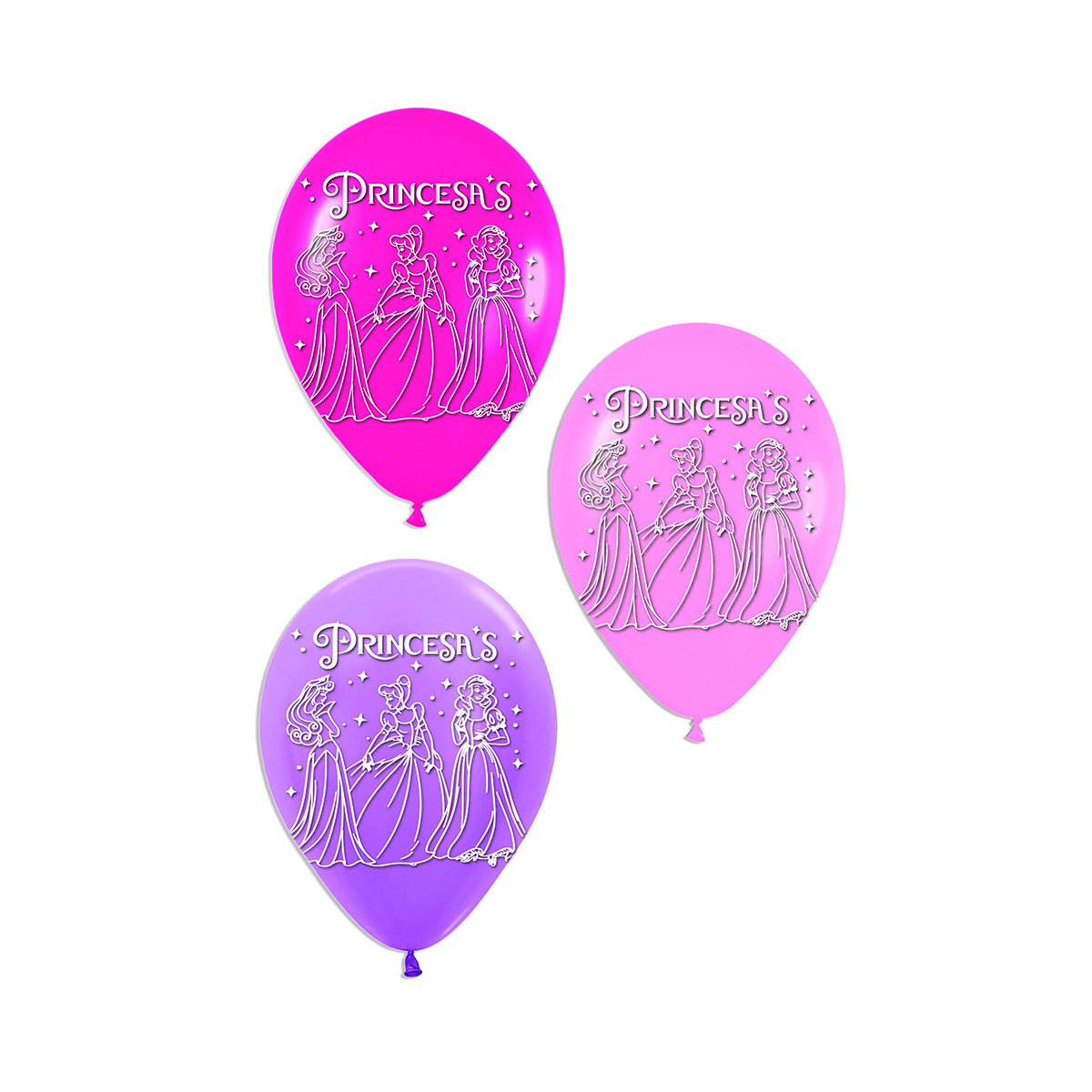 GLOBO MOTIVO INFANTIL PRINCESAS 