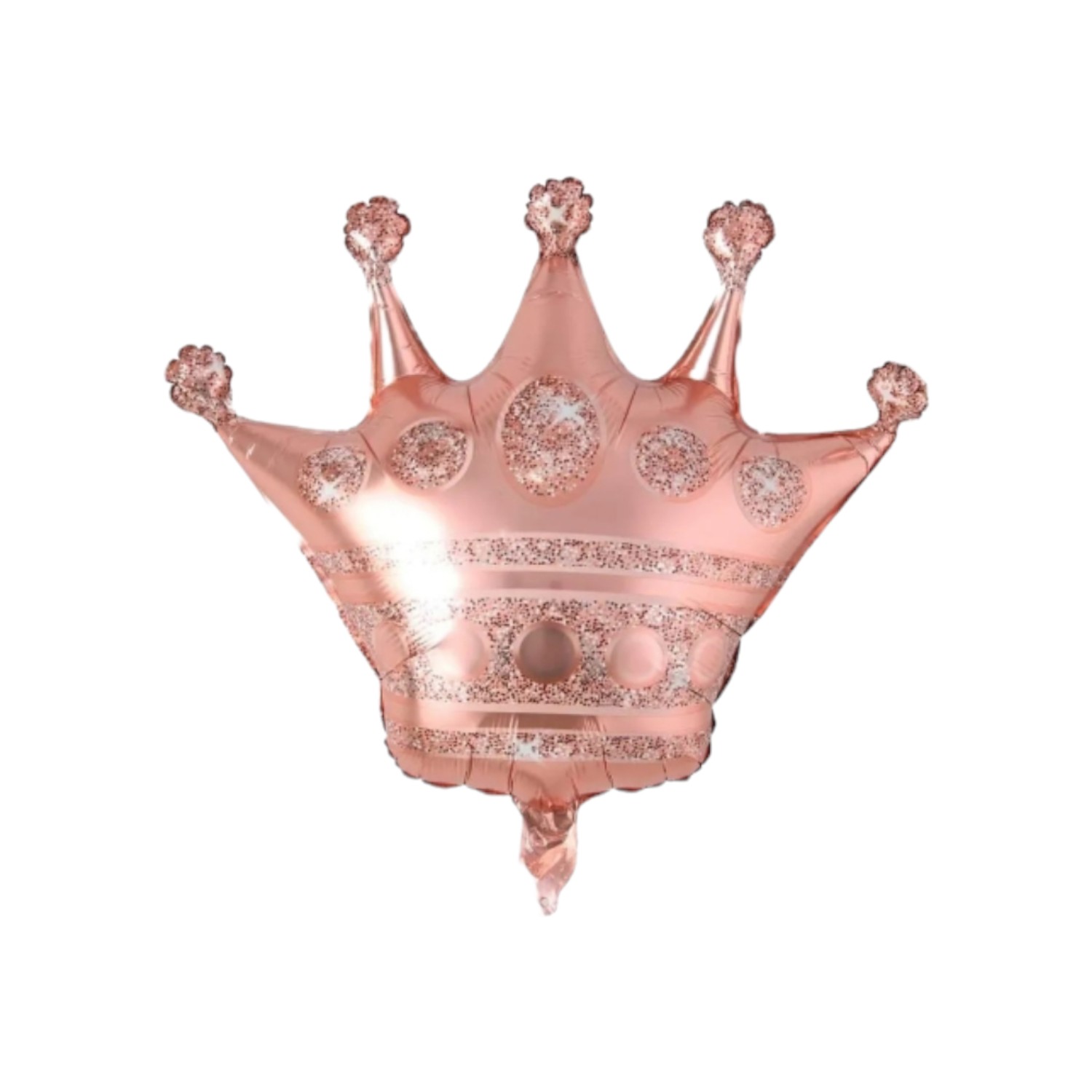 GLOBO CORONA GRANDE 30  ORO ROSA