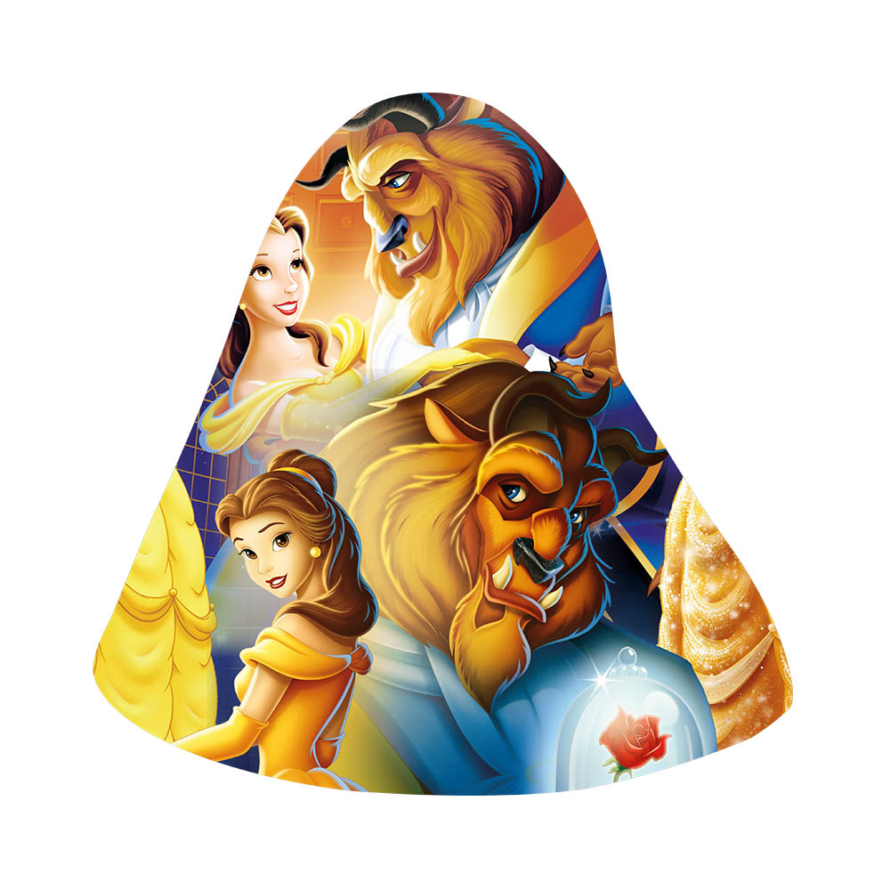 GORRO INFANTIL X 12 LA BELLA Y LA BESTIA 