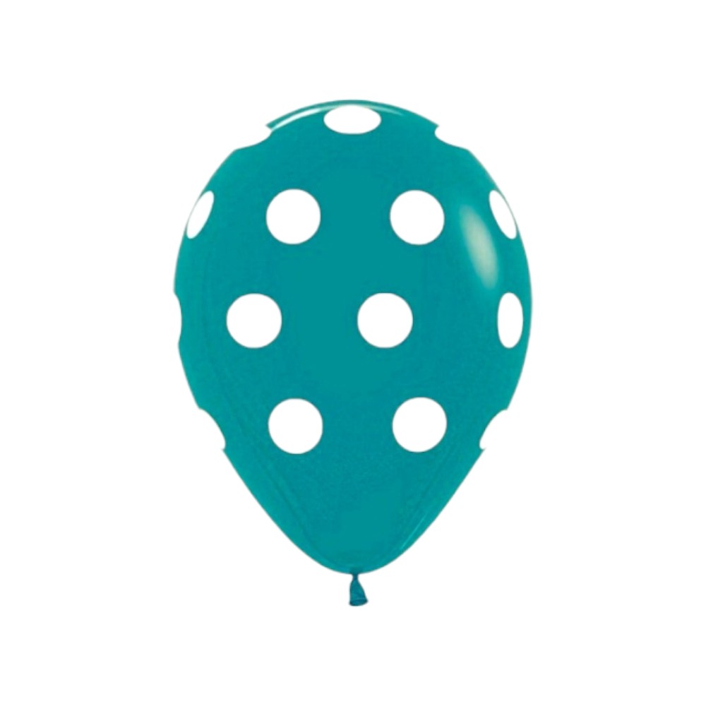 GLOBO SURTI R12X50 POLKA  AZUL CARIBE