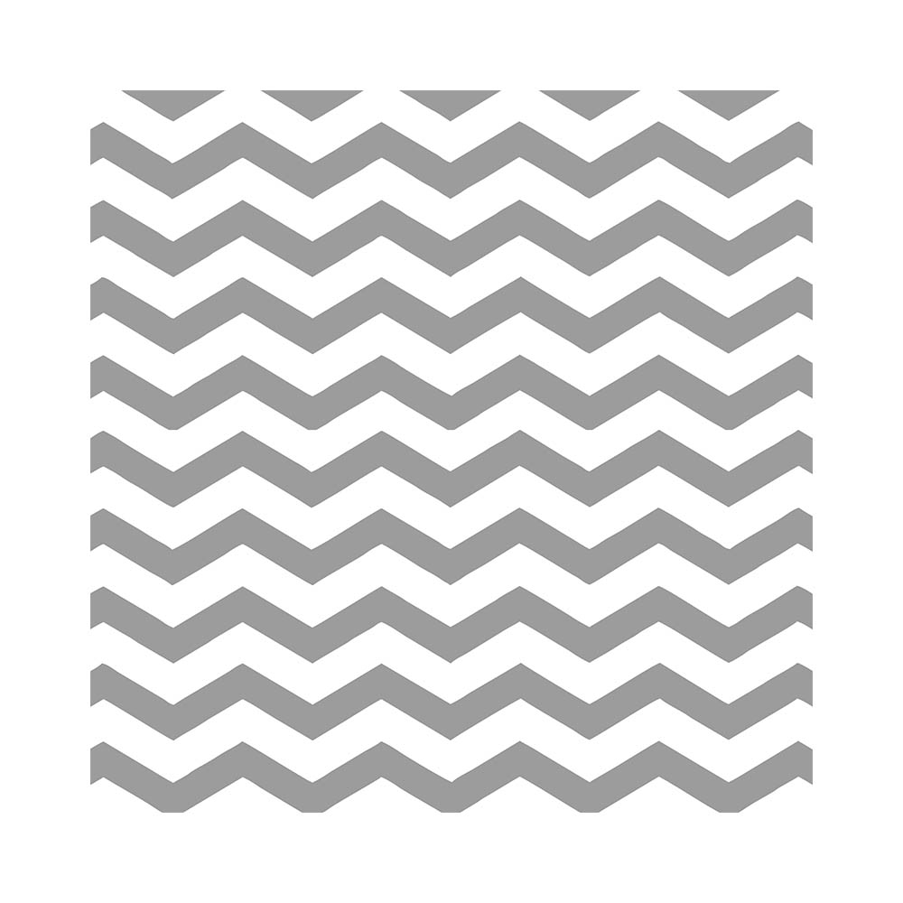 MANTEL TEMATICO CHEVRON PLATEADO