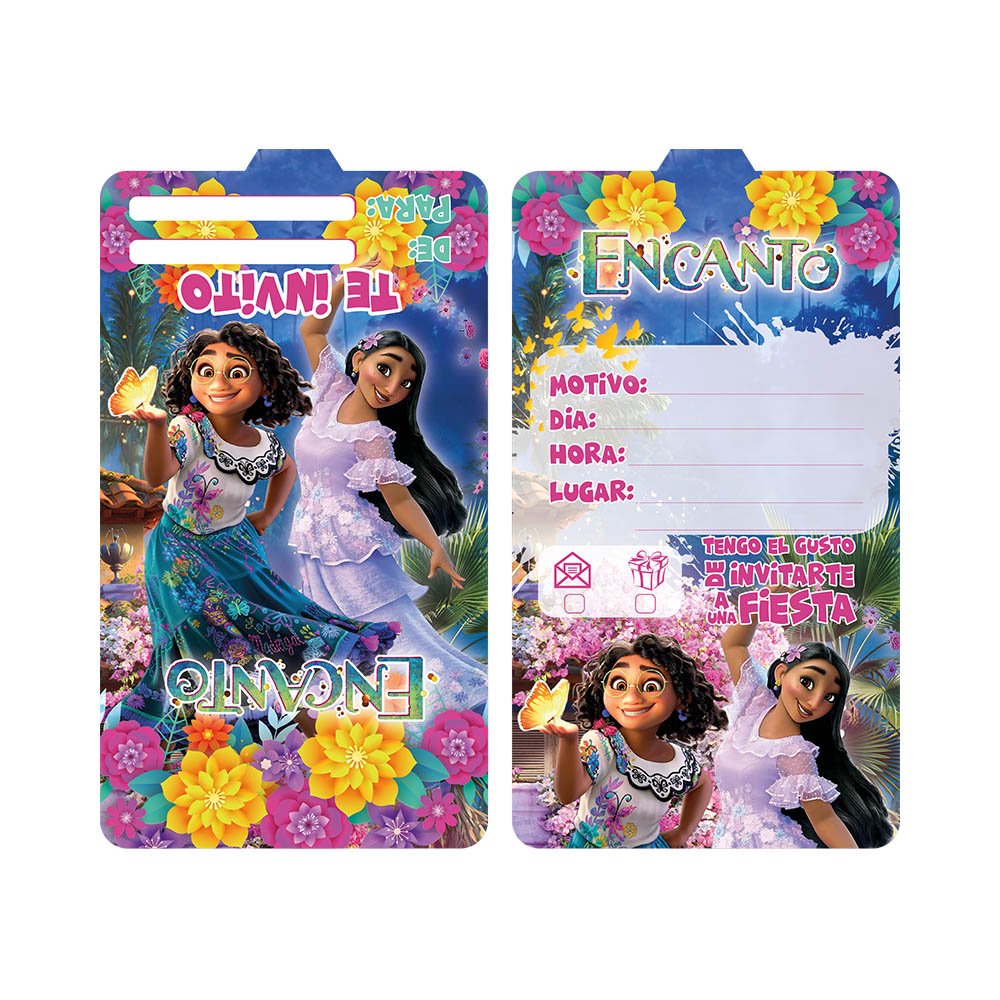 TARJETA INFANTIL X 12 ENCANTO 