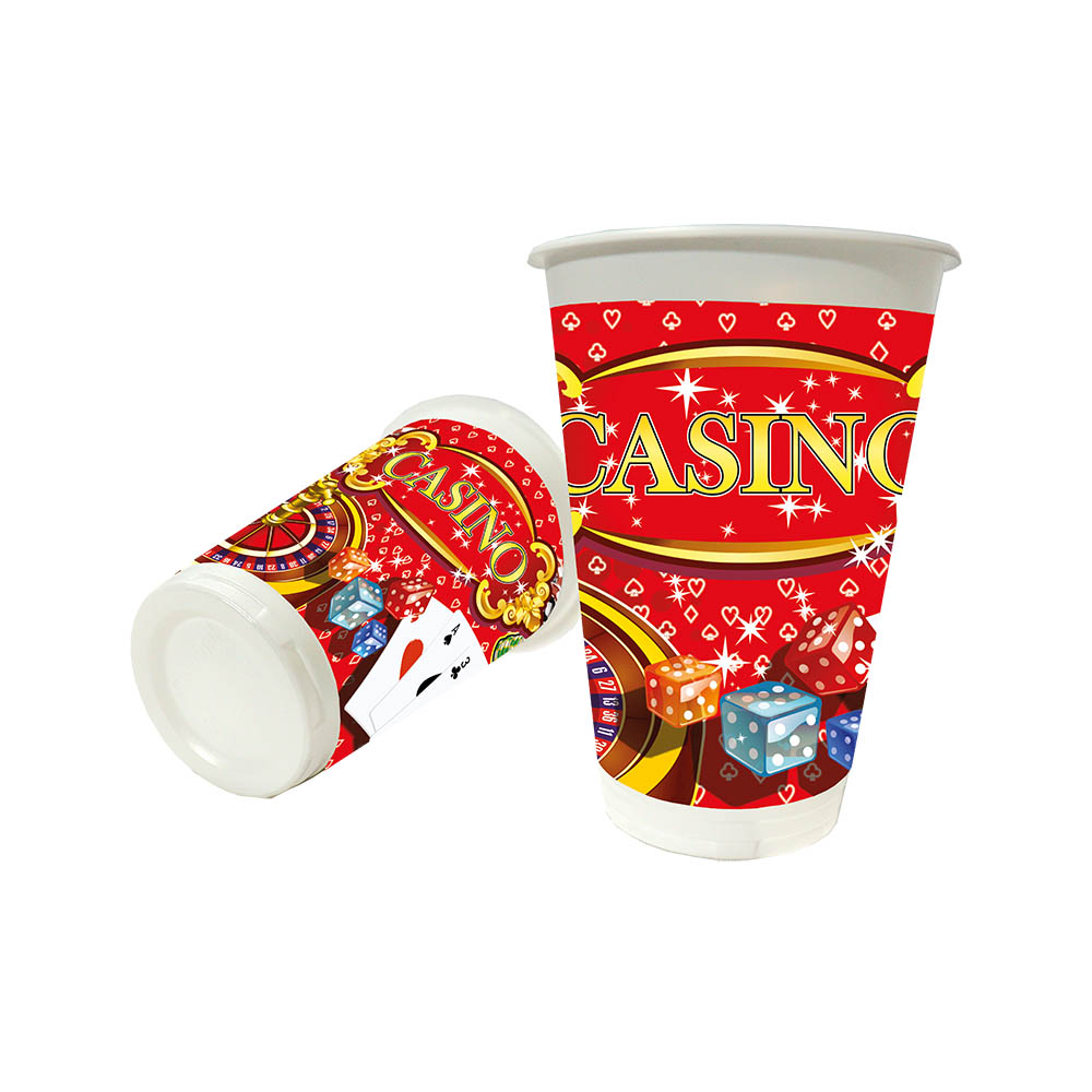 VASO TEMATICO X 12 CASINO 