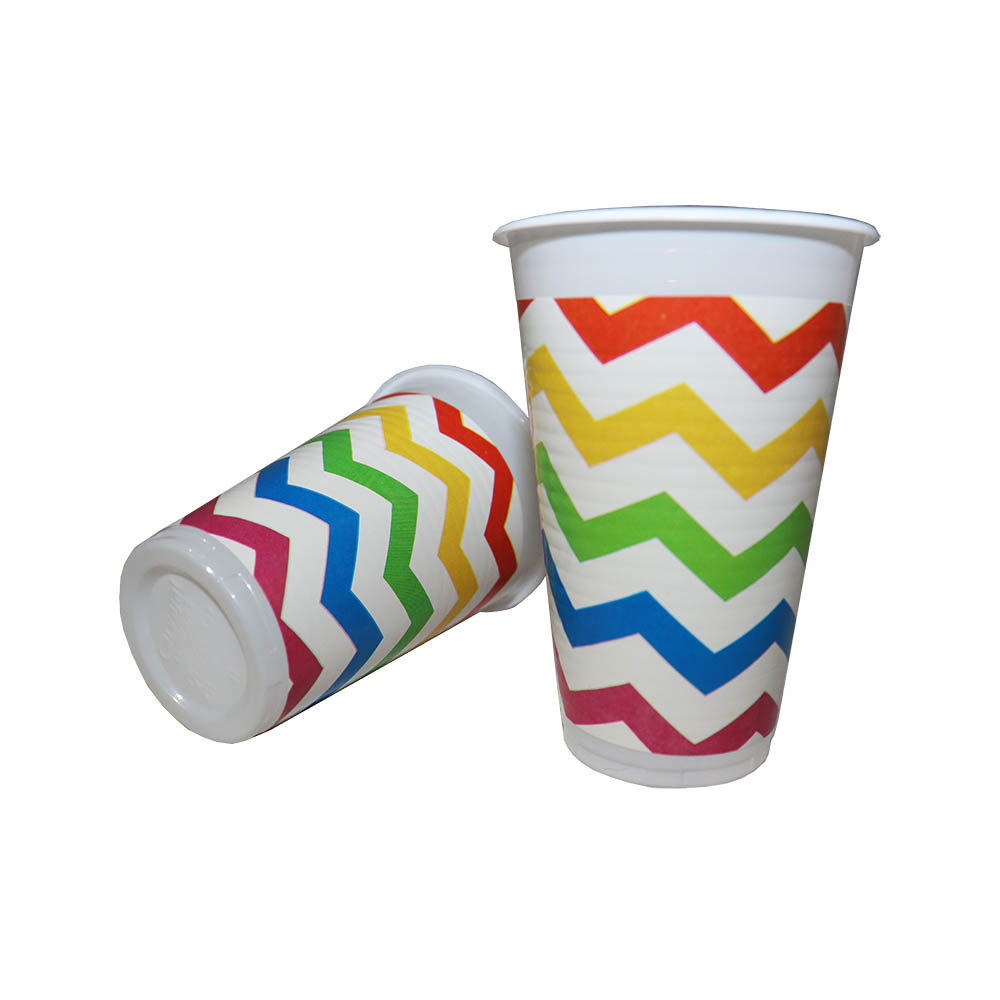 VASO TEMATICO X 12 CHEVRON MULTICOLOR