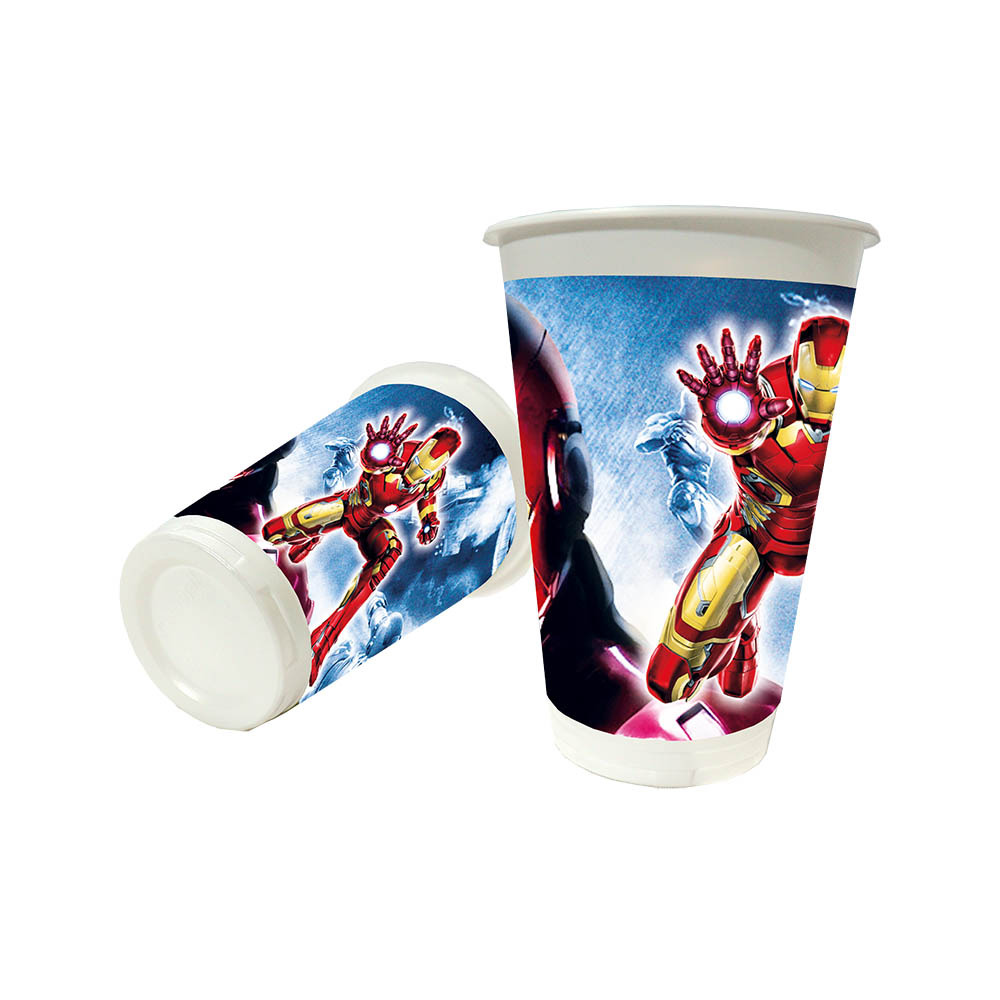 VASO TEMATICO X 12 IRON MAN 