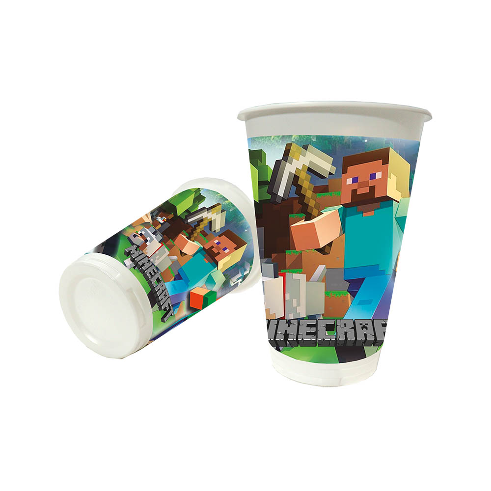 VASO INFANTIL X 12 MINECRAFT 