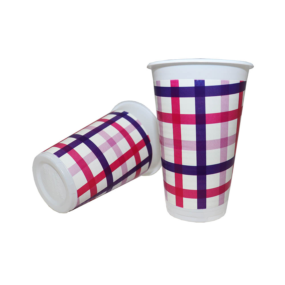 VASO TEMATICO X 12 PICNIC FUCSIA LILA ROSA