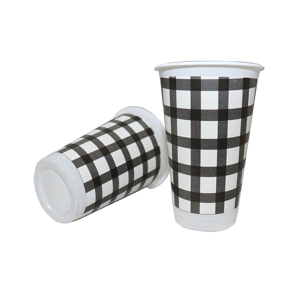 VASO TEMATICO X 12 PICNIC NEGRO