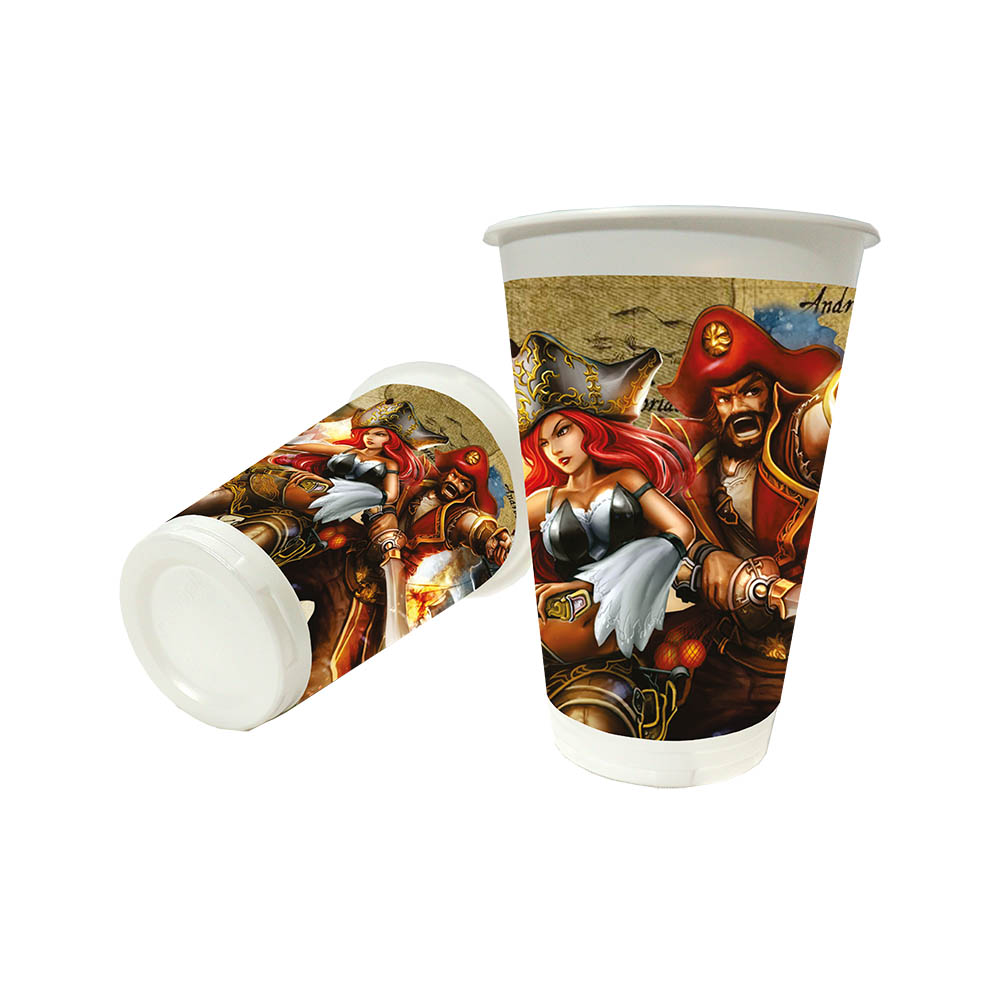 VASO TEMATICO X 12 PIRATA 