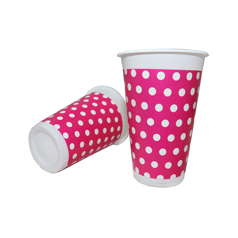 VASO TEMATICO X 12 POLKA FUCSIA