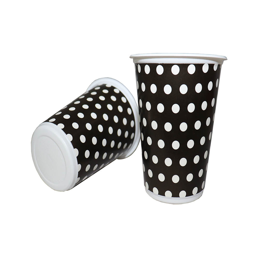 VASO TEMATICO X 12 POLKA NEGRO