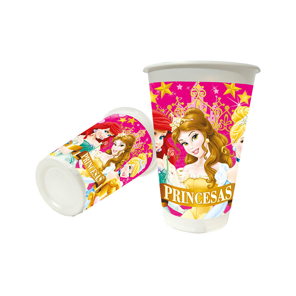 VASO INFANTIL X 12 PRINCESAS 