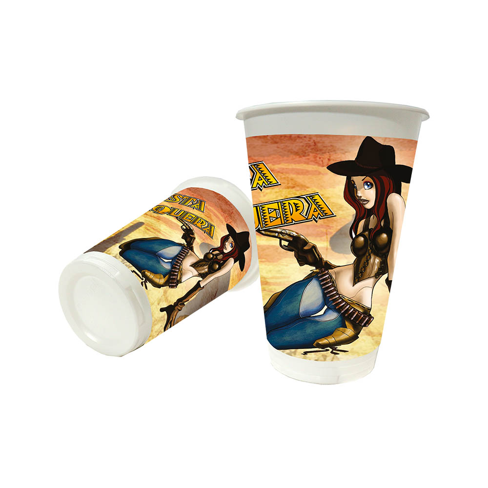 VASO TEMATICO X 12 VAQUERO 