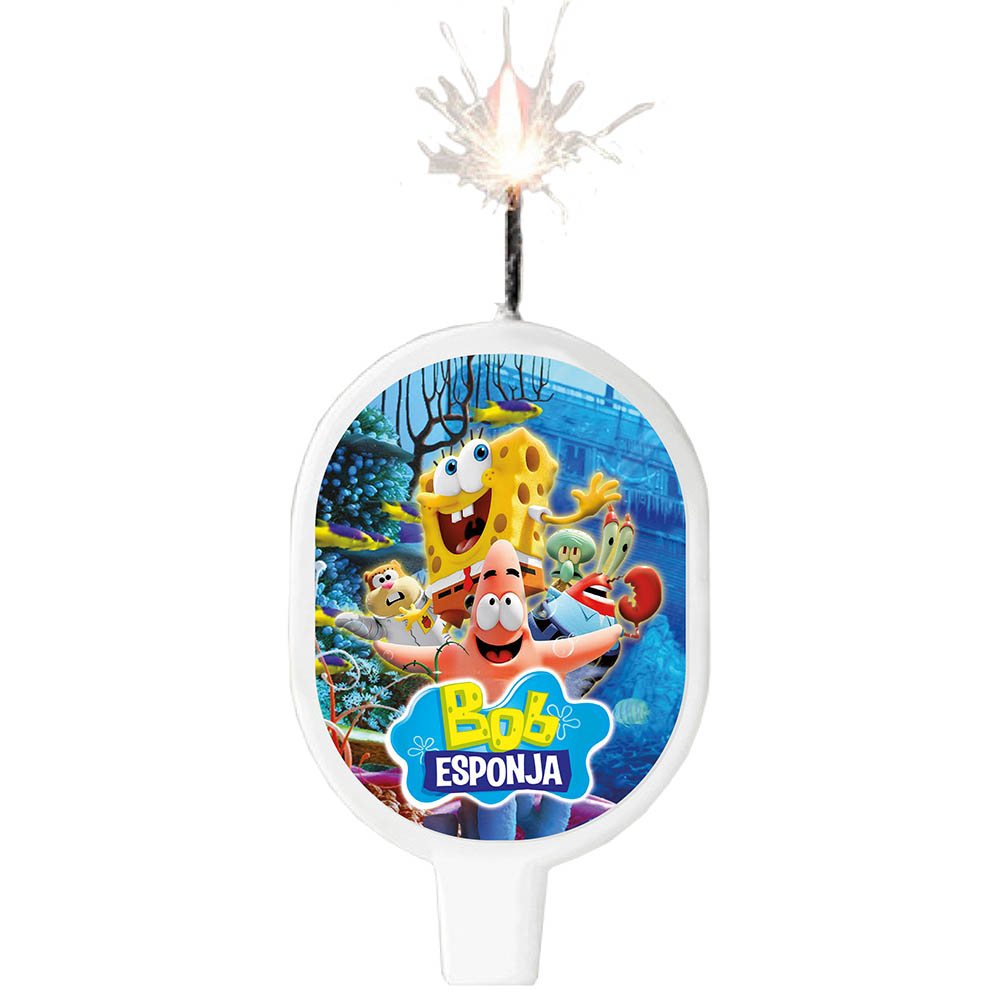 VELA SURTI INFANTIL BOB ESPONJA 