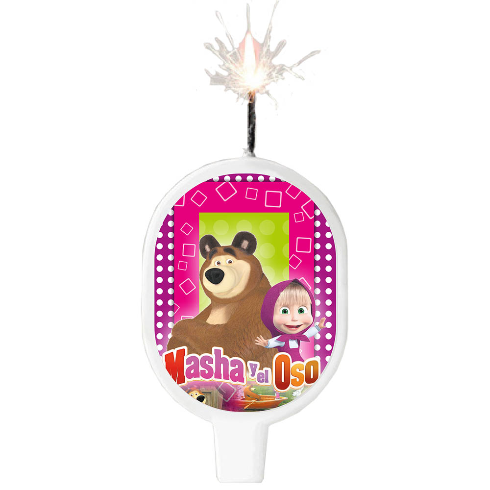 VELA SURTI INFANTIL MASHA Y EL OSO 