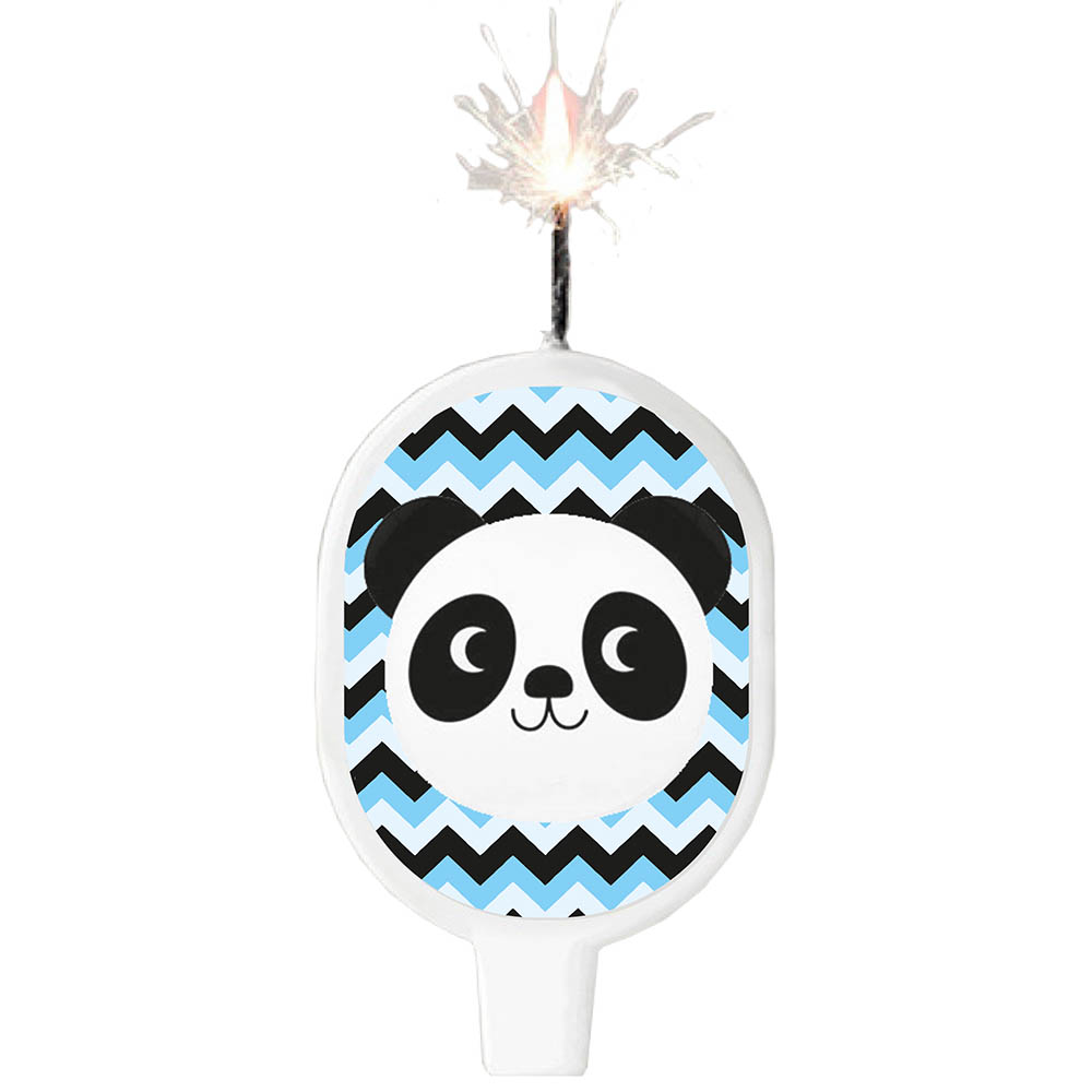 VELA SURTI INFANTIL PANDA AZUL 