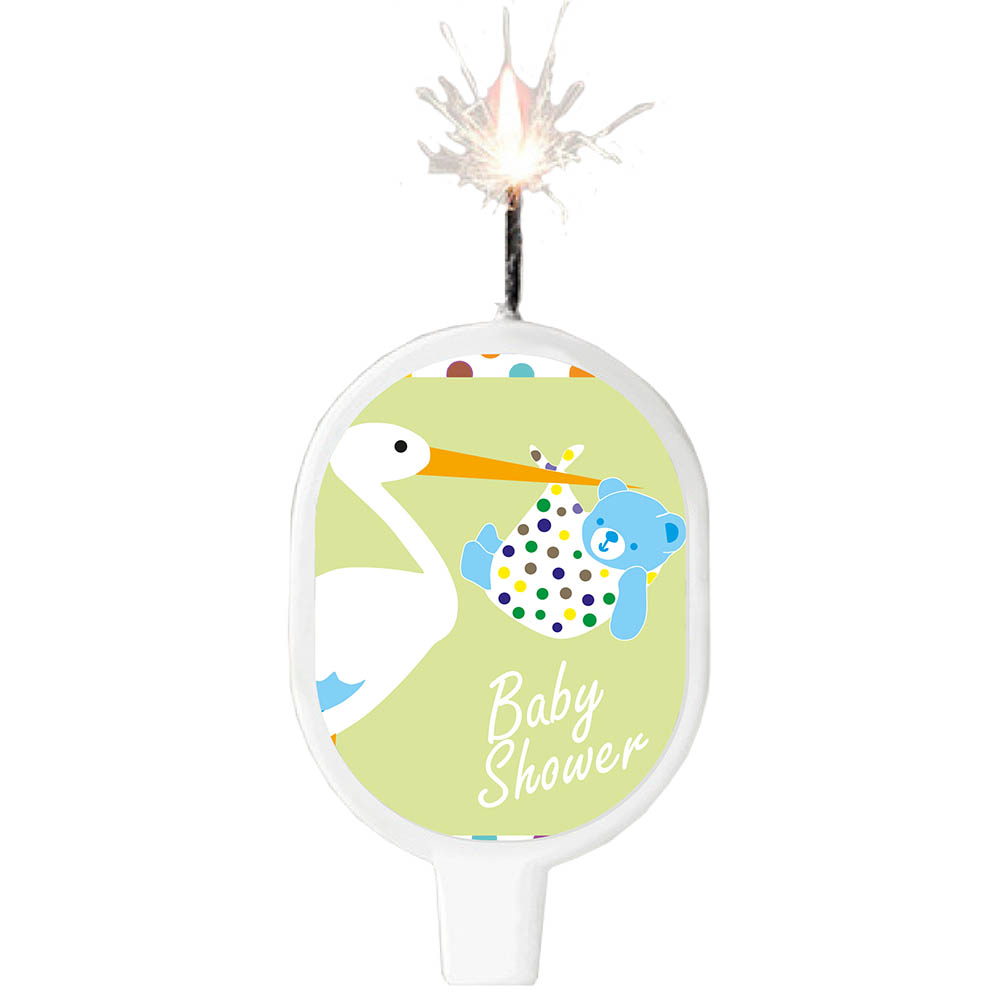 VELA SURTI TEMATICA SHOWER CIGUENA VERDE