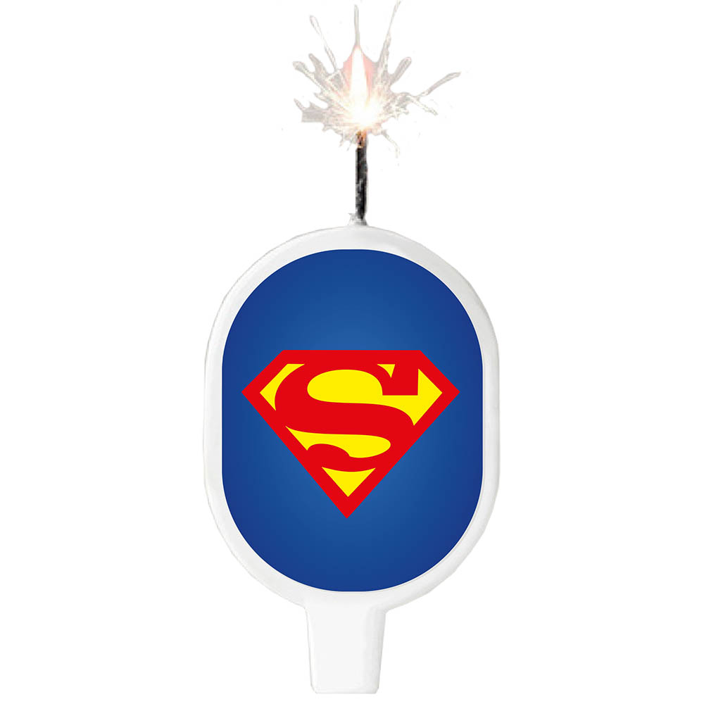VELA SURTI TEMATICA SUPERMAN ESCUDO 