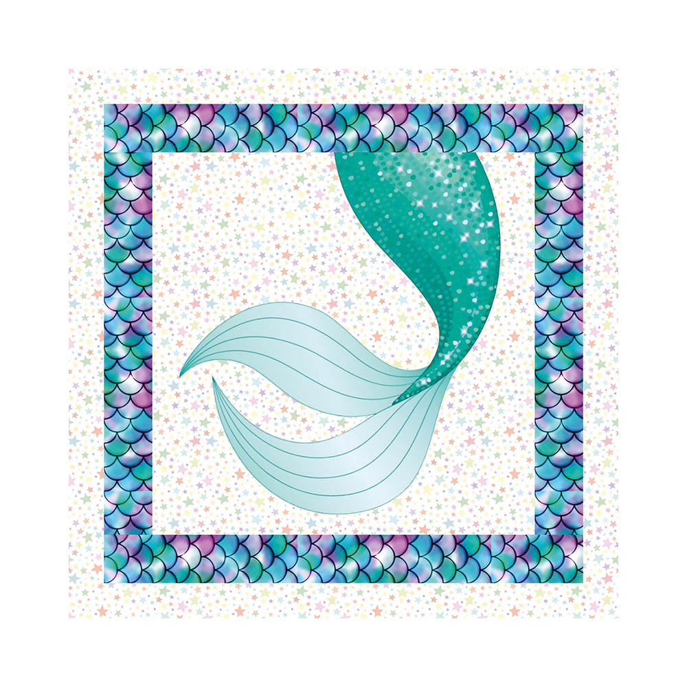 SERVILLETA X15 COLA DE SIRENA 