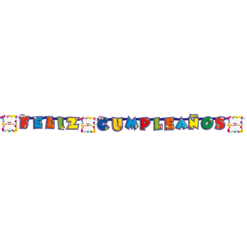 GUIRNALDA TEMATICA FELIZ CUMPLEANOS 