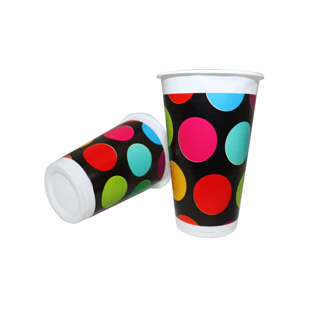 VASO TEMATICO X 12 POLKA F-NG- MULTICOLOR