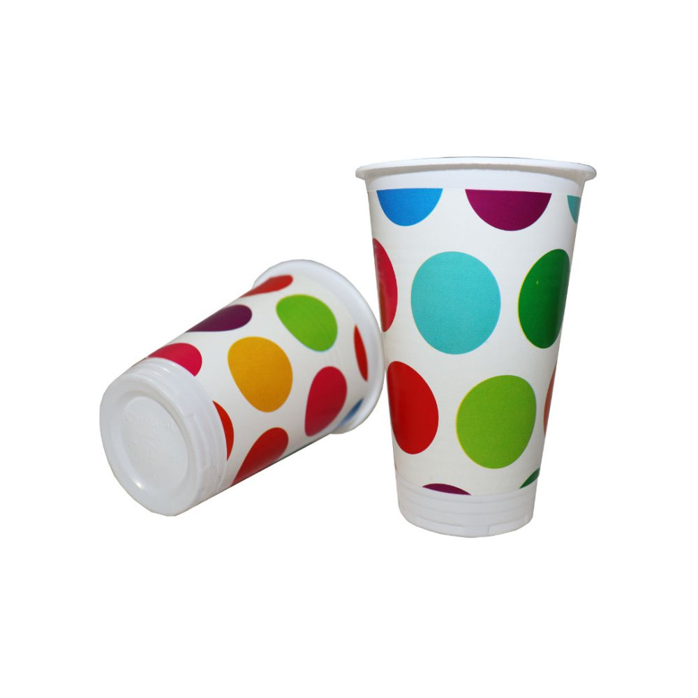 VASO TEMATICO X 12 POLKA F-BCO-MULTICOLOR