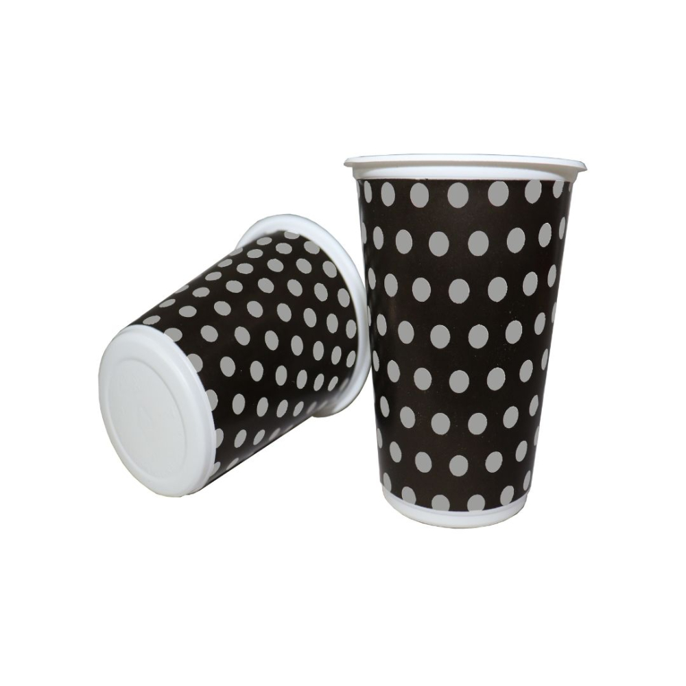 VASO TEMATICO X 12 POLKA F-NG-PLATEADO