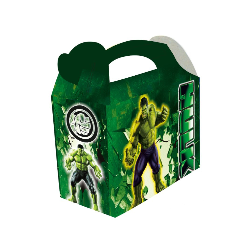 CAJA TEMATICA X 6 HULK ESCUDO 