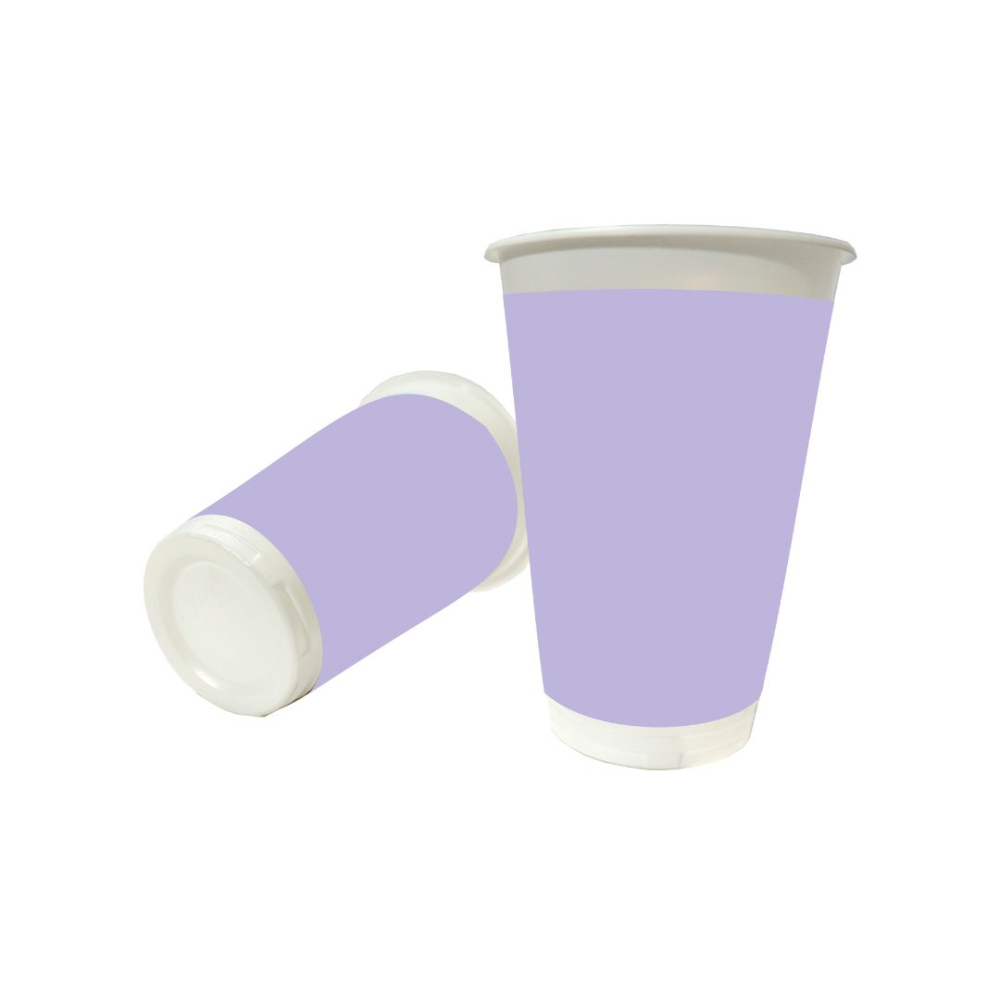 VASO TEMATICO X 12 UNICOLOR LILA