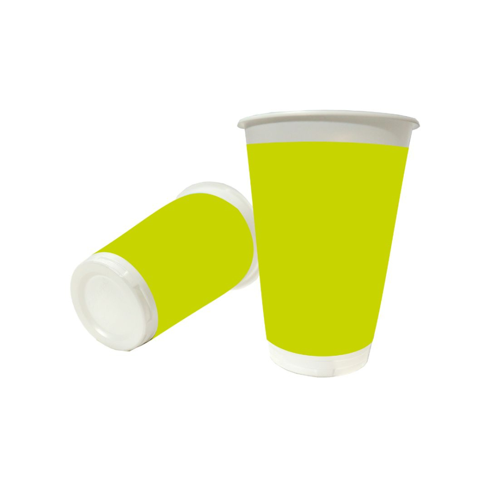 VASO TEMATICO X 12 UNICOLOR VERDE