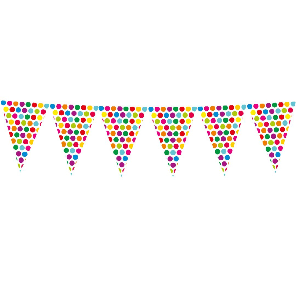 BANDERIN TEMATICO POLKA F-BCO-MULTICOLOR