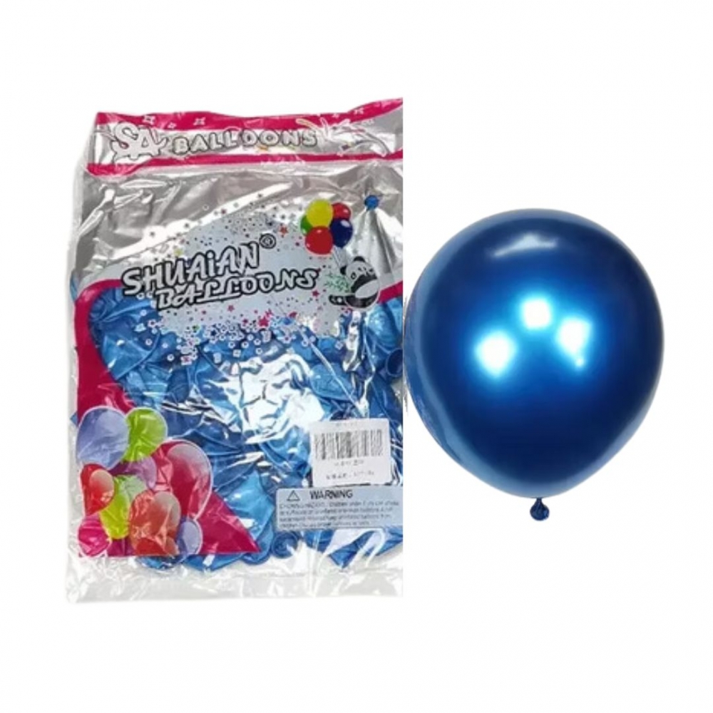 GLOBO SURTI CROMADO R12X50  AZUL