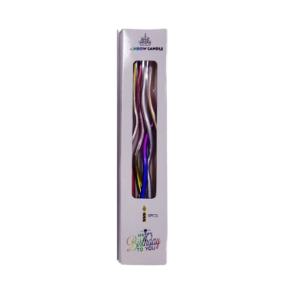 VELA ESPIRAL DEGRADE X 6  MULTICOLOR